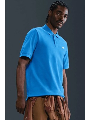 Nike Sportswear Clup Geniş Kalıp Erkek Mavi Polo Yaka Tişört ( Bir Beden Ufak Alınız )