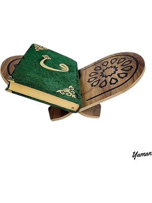 Selçuklu Rahle Kitap Okuma Standı Masaüstü Ahşap Kuran Rahlesi Tablet Tutucu