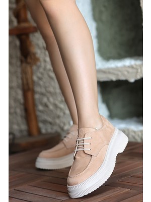 Mocca Tabanlı Bağlı Loafer