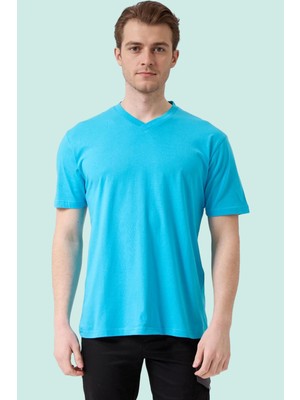 V Yaka 100 Pamuk Penye Tshirt Is Gvenligi Galanthus Shirt Nefes Alabilir Rahat Şık Tasarım