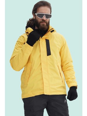 Kışlık Erkek Mont Polar Astarlı Su Geçirmez Fiyort Floyen Polarlı Yağmurluk Yağmura Karşı Maksimum