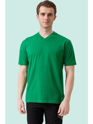 V Yaka 100 Pamuk Penye Tshirt Is Gvenligi Galanthus Shirt Nefes Alabilir Rahat Şık Tasarım