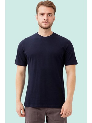 Basic Bisiklet Yaka Tişört 100 Pamuk Galanthus Shırt