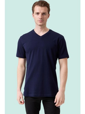 V Yaka 100 Pamuk Penye Tshirt Is Gvenligi Galanthus Shirt Nefes Alabilir Rahat Şık Tasarım