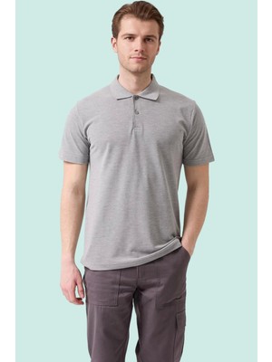 Polo Yaka Tişört 50 Pamuk Polyester Yazlık Herba Shirt Pamuklu Nefes Alabilir Rahat Kesim