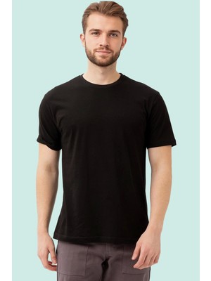 Basic Bisiklet Yaka Tişört 100 Pamuk Galanthus Shırt