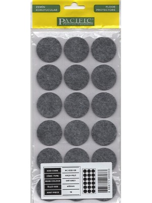 Hamadex Yapışkanlı Zemin Koruyucu Keçesi 35 mm ( 18 Li Paket ) Masa Sandalye Koltuk Sehpa Parke Zemin