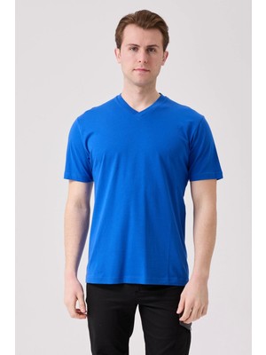 V Yaka 100 Pamuk Penye Tshirt Is Gvenligi Galanthus Shirt Nefes Alabilir Rahat Şık Tasarım