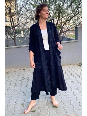 Kadın Siyah Kap Ceket