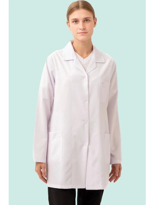 Kadın Laboratuvar Önlüğü Iş Güvenliği Hedera Önlük Doktor Öğrenci Medikal