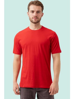 Basic Bisiklet Yaka Tişört 100 Pamuk Galanthus Shırt