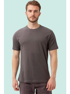 Basic Bisiklet Yaka Tişört 100 Pamuk Galanthus Shırt