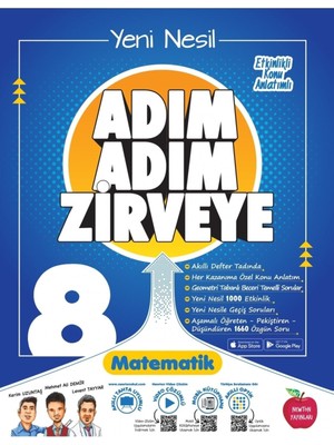8.sınıf Adım Adım Etkinlikli Konu Anlatımlı Matematik Soru Bankası