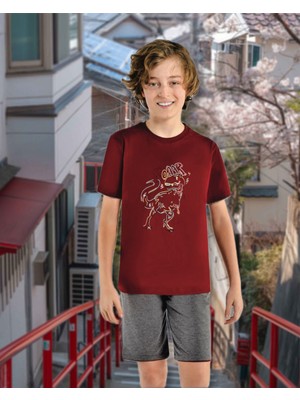 Markası 504 Erkek Çocuk Baskılı Pijama Takımı