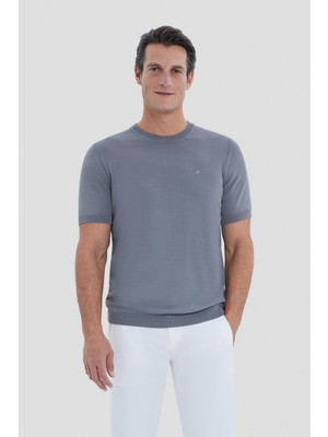 Sabri Özel Siyah Bisiklet Yaka  T-Shirt