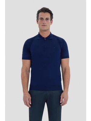 Sabri Özel Lacivert Polo Yaka  T-Shirt