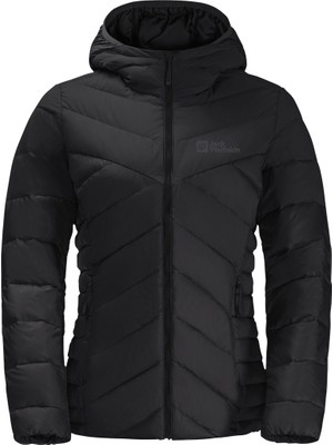 Jack Wolfskin Tundra Do Hoody Kadın Siyah Outdoor Ceketi