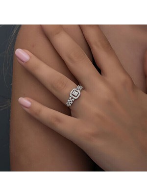 Baget 925 Ayar Gümüş Kadın Yüzük