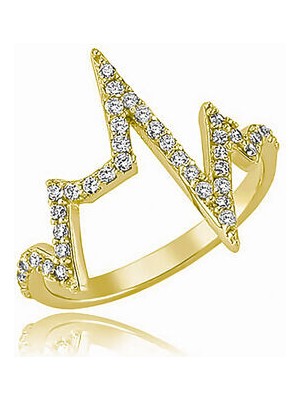 Ritim Gold 925 Ayar Gümüş Kadın Yüzük