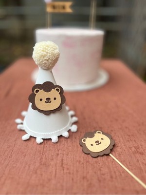 Aslan Yaş Doğum Günü Parti Şapkası