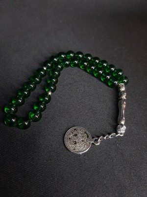 Mryart Yeşil Cam Boncuk Tesbih 33LÜ