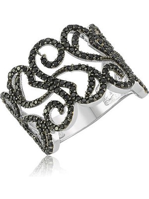 Fantezi Sonsuzluk 925 Ayar Gümüş  Kadın Yüzük