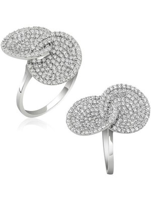 Zirkon Taşlı 925 Ayar Gümüş Kadın Yüzük