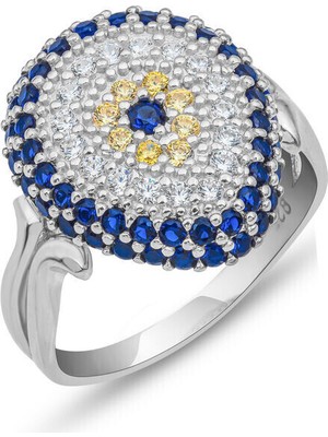 Nazar DAMLA925 Ayar Gümüş  Kadın Yüzük