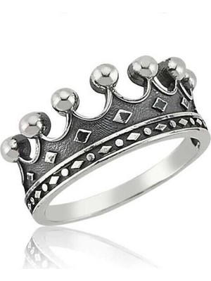 Kraliçe Tacı 925 Ayar Gümüş Kadın Yüzük