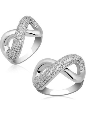 Sonsuz  Taşlı Zirkon  925 Ayar Gümüş Kadın Yüzük