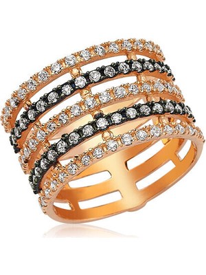 Zirkon Taşlı  925 Ayar Gümüş Kadın Yüzük