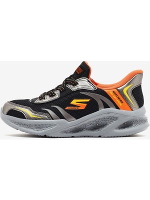 Skechers Skechers Meteor-Lights Brisk-Beams Büyük Erkek Çocuk Siyah Işıklı Spor Ayakkabı 403848L Bksl
