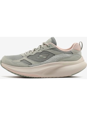 Skechers Go Walk Max Walker Kadın Haki Yürüyüş Ayakkabısı 125060 Sage Nefes Alabilir Yapı ile Konforlu