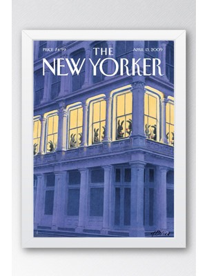 The New Yorker Çerçeveli Tablo April 13 2009 - Parti Tablosu
