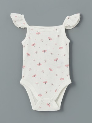 Lc Waikiki Yeni Sezon Baskili Kiz Bebek Citcitli Bodysuit - S5DM06Z1