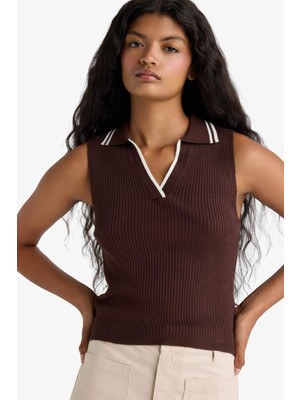 DeFacto Fitted Polo Yaka Triko Atlet F7770AX25AU