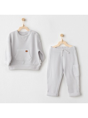 Andywawa AC26014 Mummy S Snuggle Saurus 2'li Takım Grey
