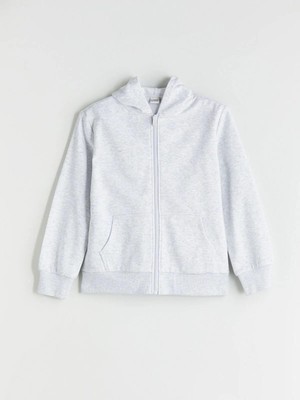Lcw  Uzun Kollu Kız Çocuk Kalın Fermuarlı Sweatshirt  (W5)