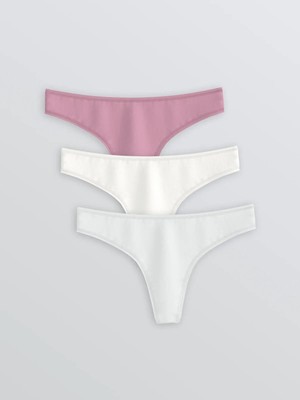 Lcw  Düz Tanga Külot 3'lü  (W5)