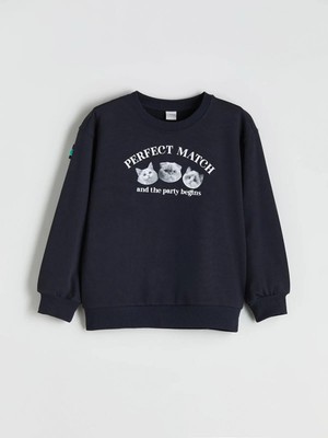 Lcw  Bisiklet Yaka Kız Çocuk Sweatshirt  (W5)