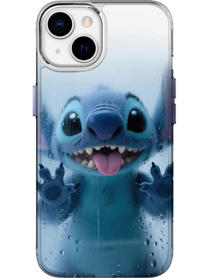 IPHONE 15 Uyumlu Özel Stitch Tasarımlı Lüks Silikon Kılıf