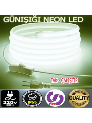 Neon LED 220volt (GÜNIŞIĞI 4 METRE NEONLED)Tak Çalıştır Fişli ve Anahtarlı ((VİDEOYU İZLEYİNİZ))MUTFAK DOLABINA ÇOK ŞIK VE KULLANIŞLIDIR
