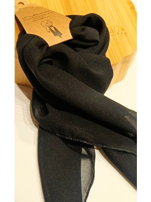Monalisa Home Lüks Siyah Gösterişli Saç Flar Bandana