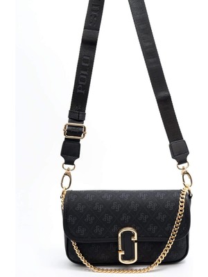 Silver Polo 1171 Kadın El ve Omuz Çantası Mat Siyah