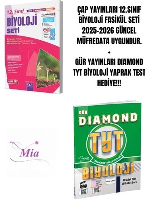 Çap Yayınları 12.sınıf Biyoloji Fasikül Seti Hediyeli