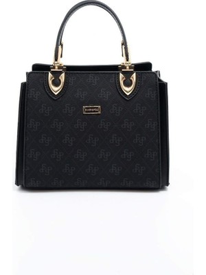 Silver Polo 1133 Kadın El ve Omuz Çantası Mat Siyah