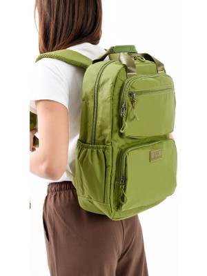 Unisex Günlük Sırt Çantası Paraşüt Kumaş Hafif Çok Cepli Yağmur Itici Kumaş 40*30 cm Okul Çantası