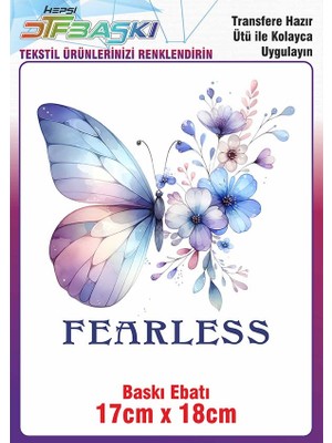 Kelebek Ütü ile Yapışan Kumaş Tekstil Tişört Dtf Baskı