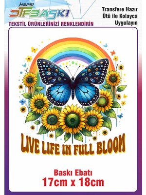 Kelebek Ütü ile Yapışan Kumaş Tekstil Tişört Dtf Baskı