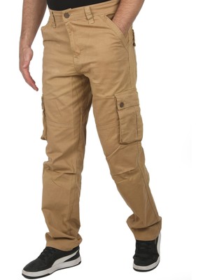 DeepSEA Hardal Sarısı Geniş Kesim Gabardin Kargo Pantolon – Likralı Outdoor Stil Çok Cepli Erkek Pantolon 1705421
